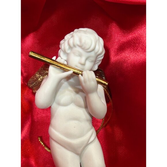 Franklin Mint The Heralding Angels Ornaments Set Of 18 Porcelain Angels 24k Gold - Picture 13 of 14